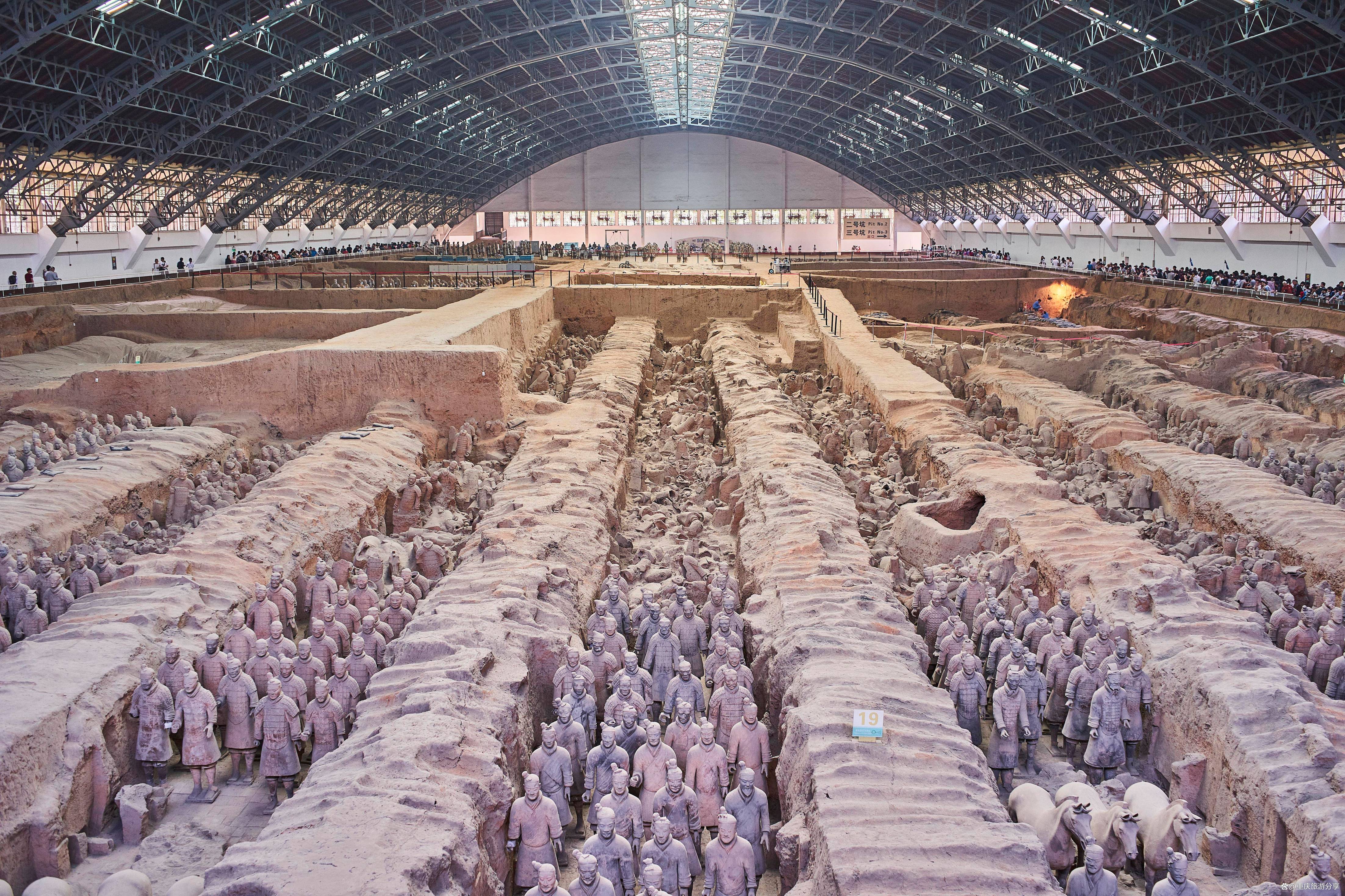 秦始皇陵兵马俑博物馆展厅实景